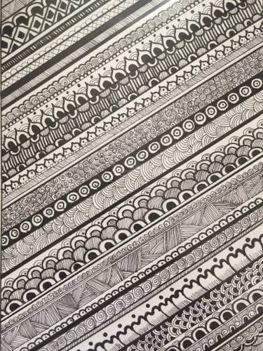 375x500 indian folk art drawing - Folk Drawing