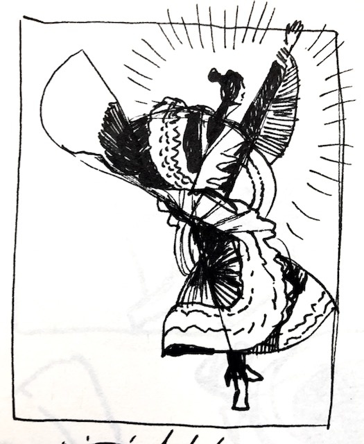 525x640 blog - Folklorico Dancer Drawing