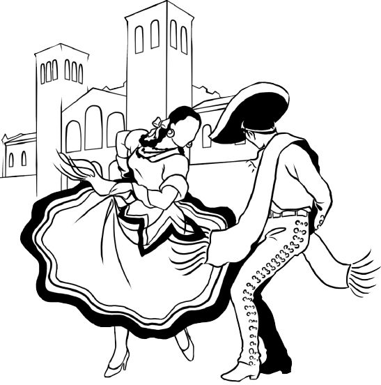 Folklorico Dancer Drawing at Explore collection of