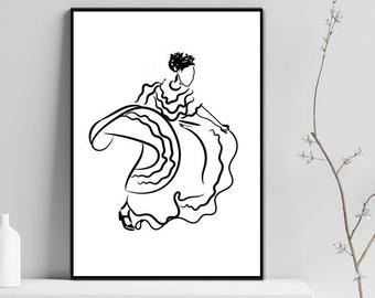 340x270 folklorico collect etsy - Folklorico Dancer Drawing