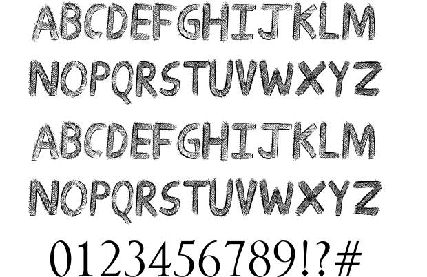 620x402 Drawing Guides Font - Fonts Drawing