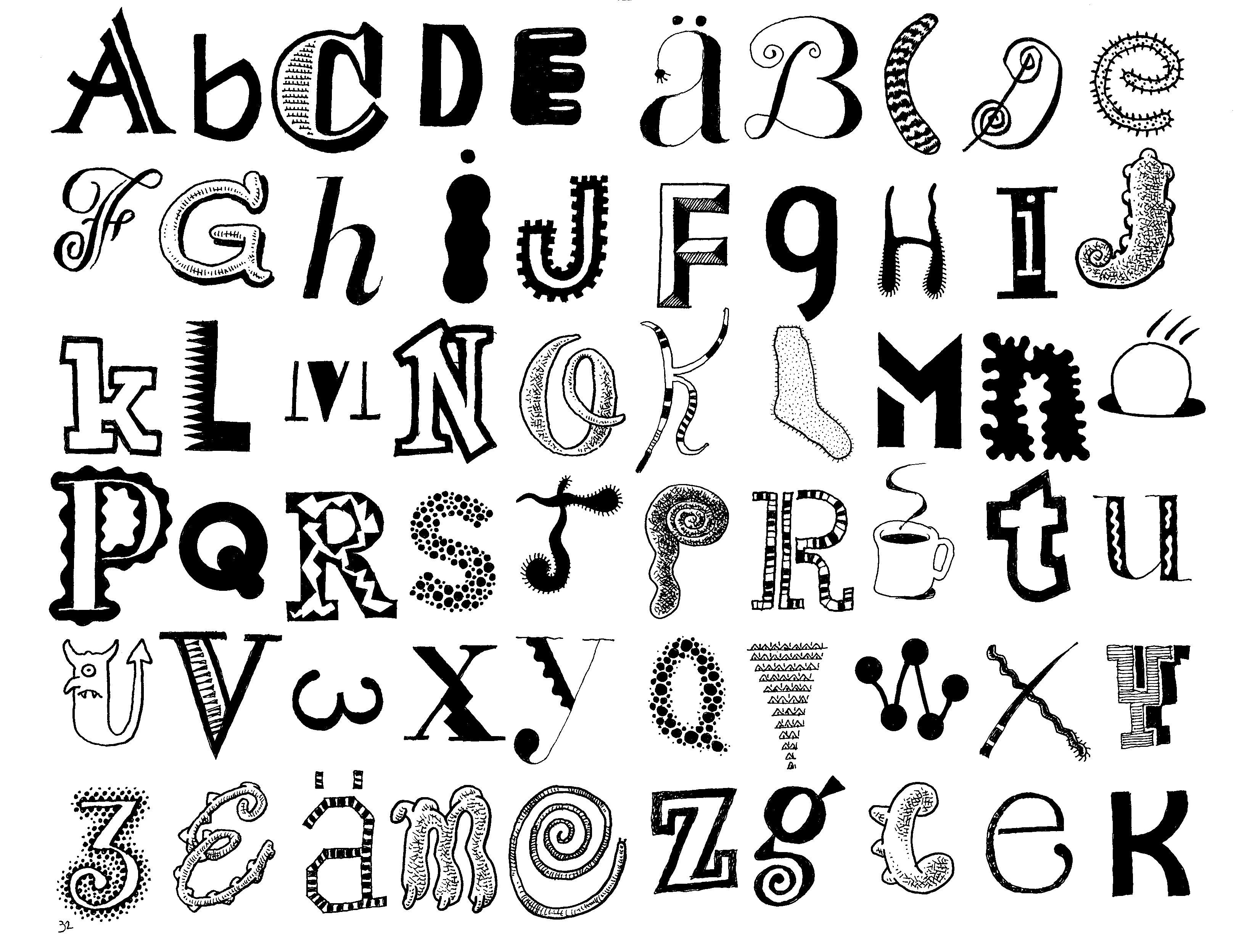 3248x2496 Letters Drawing Font For Free Download - Fonts Drawing