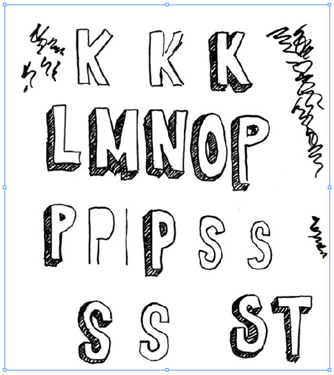 485x545 How To Make A Hand Drawn Font - Fonts Drawing