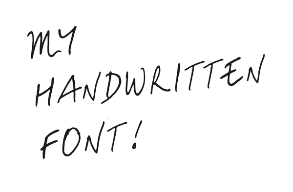 600x394 the basics of drawing type creating your own handwritten font - Fonts Drawing