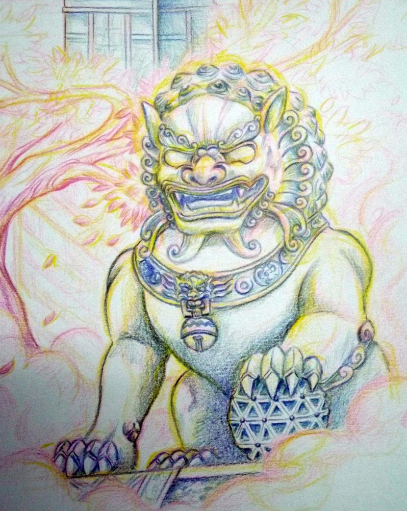 Foo Dog Drawing at Explore collection of Foo Dog