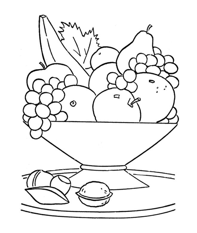660x780 Fresh Fruit In The Basket - Food Basket Drawing