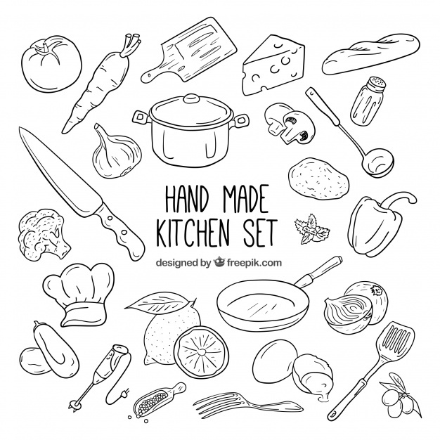 626x626 Hand Drawn Food Vectors, Photos And Free Download - Food Drawing Images