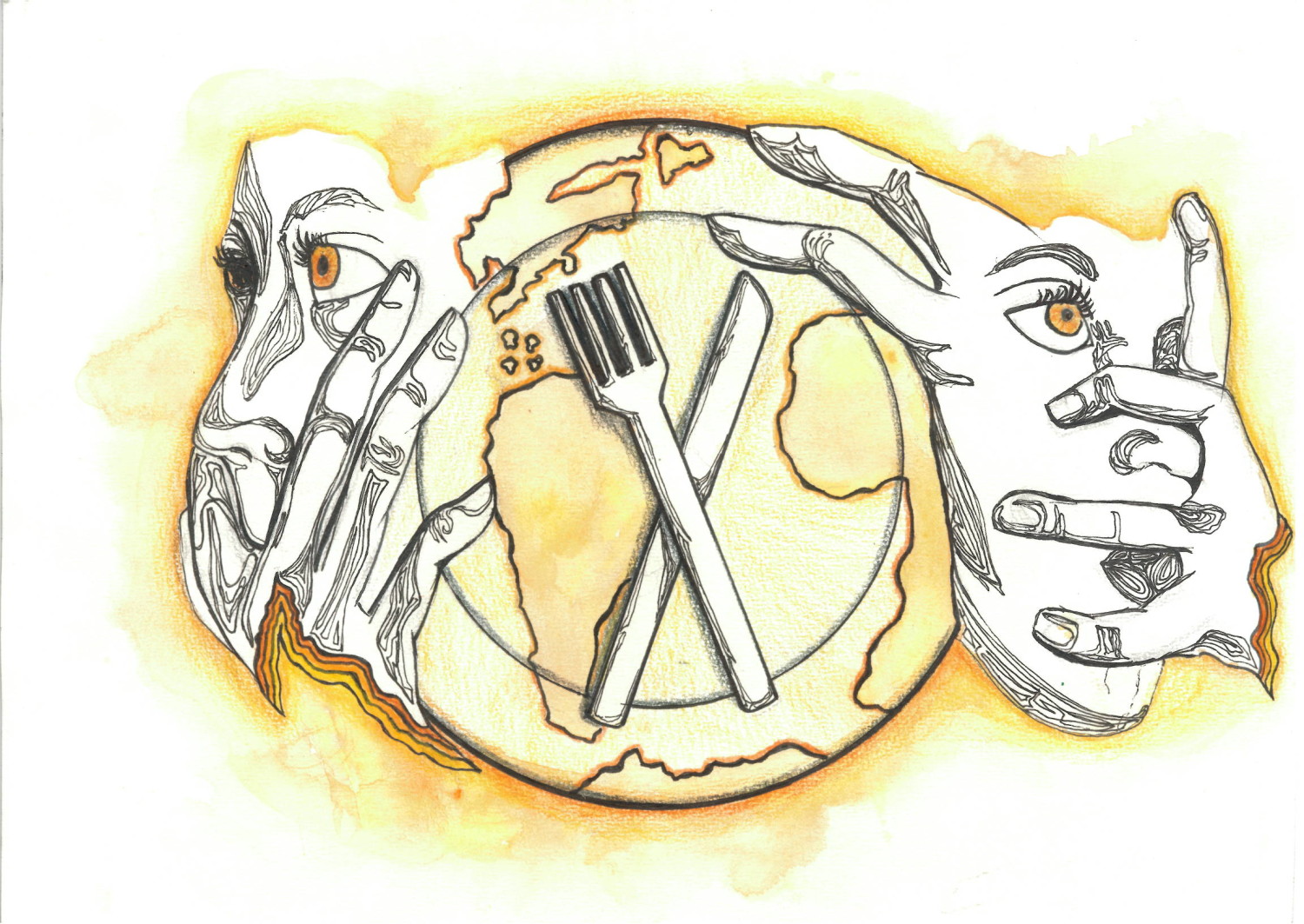 1500x1063 kids take on save food save food asia pacific - Food Drawing Images