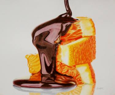 375x311 Chocolate Shower Drawing - Food Drawings