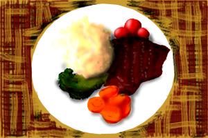 300x200 How To Draw Food On Plate - Food Plate Drawing