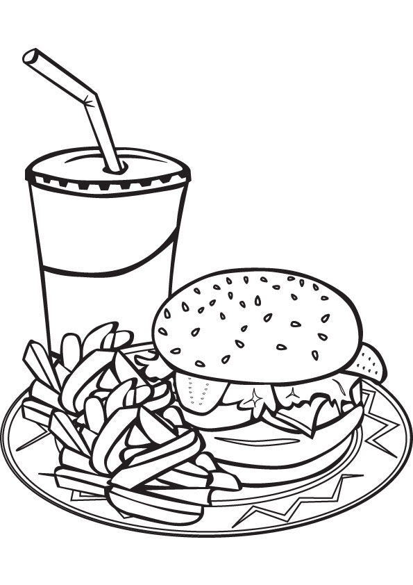 595x842 Plate Drawing Food For Free Download - Food Plate Drawing