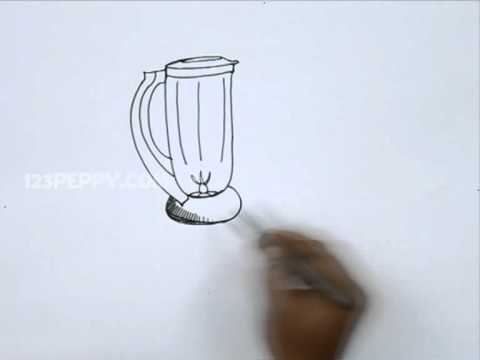 480x360 how to draw a food processors - Food Processor Drawing