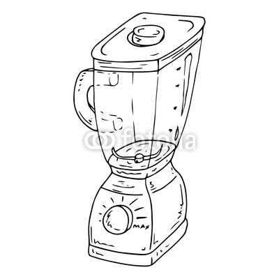 400x400 kitchen electrical appliances blender vector illustration hand - Food Processor Drawing