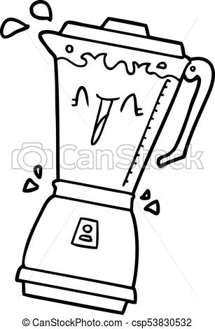 307x470 whirring cartoon food processor - Food Processor Drawing