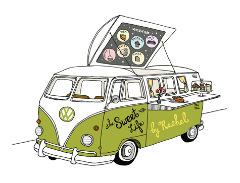 475x363 sloe gin fizz vw bus food truck - Food Truck Drawing