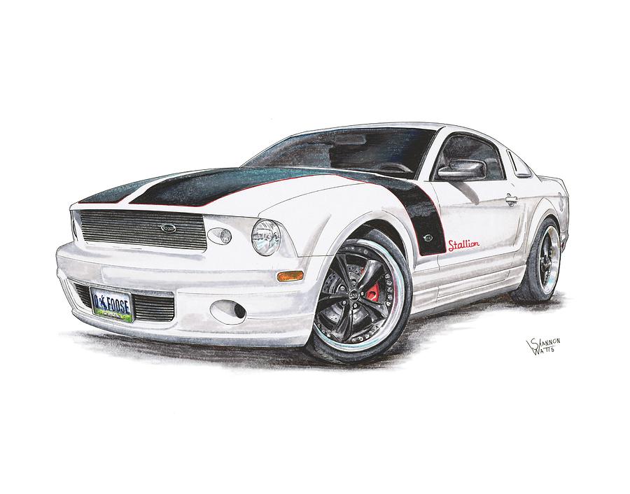 900x706 Foose Mustang Drawing - Foose Drawings