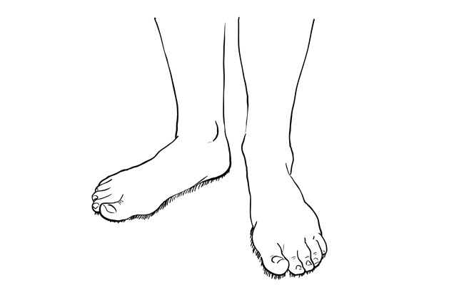 650x400 How To Draw Feet - Foot Drawing
