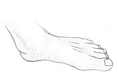 400x270 Learn To Draw Feet - Foot Drawing
