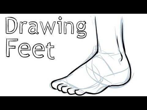 480x360 How To Draw Feet - Foot Line Drawing