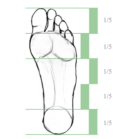 450x450 Learn To Draw Feet - Foot Line Drawing