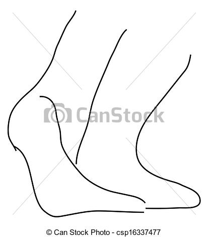 Foot Outline Drawing at PaintingValley.com | Explore collection of Foot ...