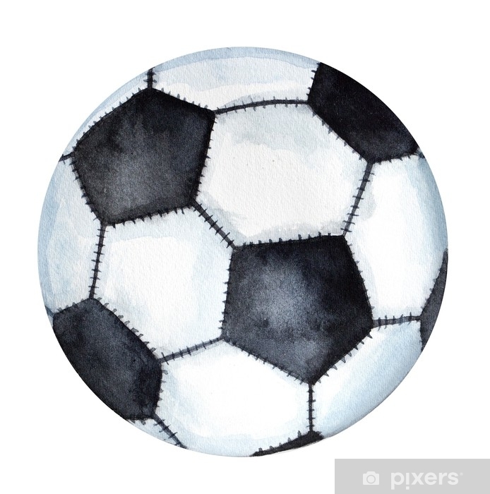 694x700 Classic Football Soccer Ball Drawing One Single Object, Closeup - Football Ball Drawing