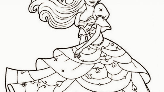 570x320 Barbie Cartoon Drawing Barbie Doll Drawing - Football Cartoon Drawing