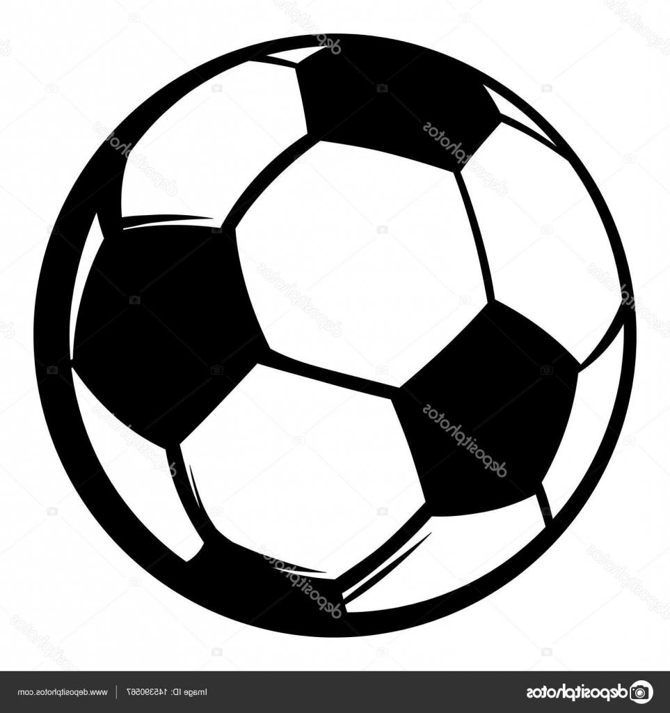 963x1024 Best Stock Illustration Soccer Ball Icon Cartoon Drawing - Football Cartoon Drawing