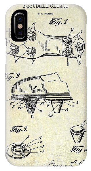 316x592 football cleats patent drawing iphone x case for sale - Football Cleats Drawing