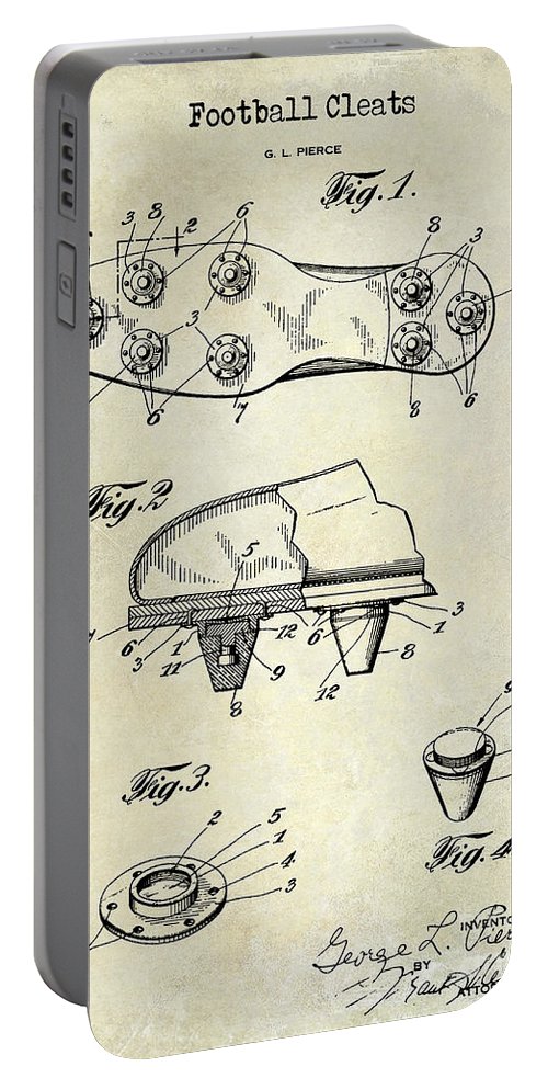 500x993 football cleats patent drawing portable battery charger - Football Cleats Drawing