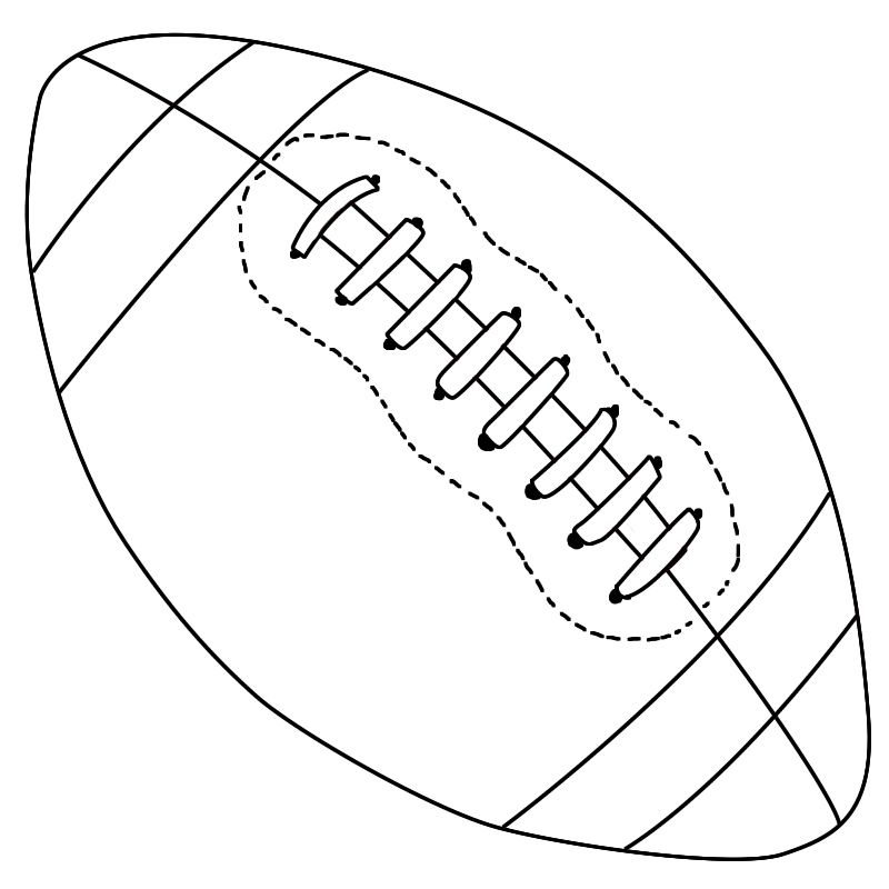 800x800 how to draw a football fun stuff for teachers! football crafts - Football Drawing