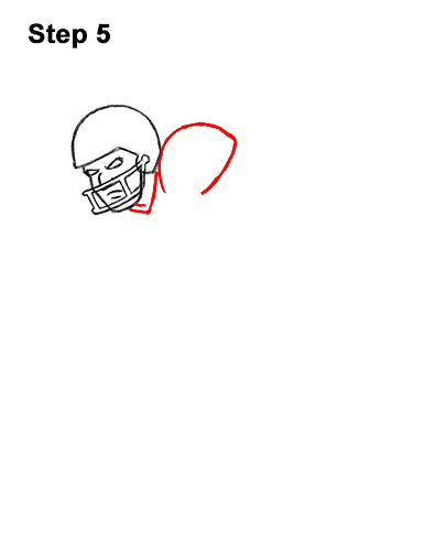 386x500 How To Draw A Football Player Video Step - Football Drawing