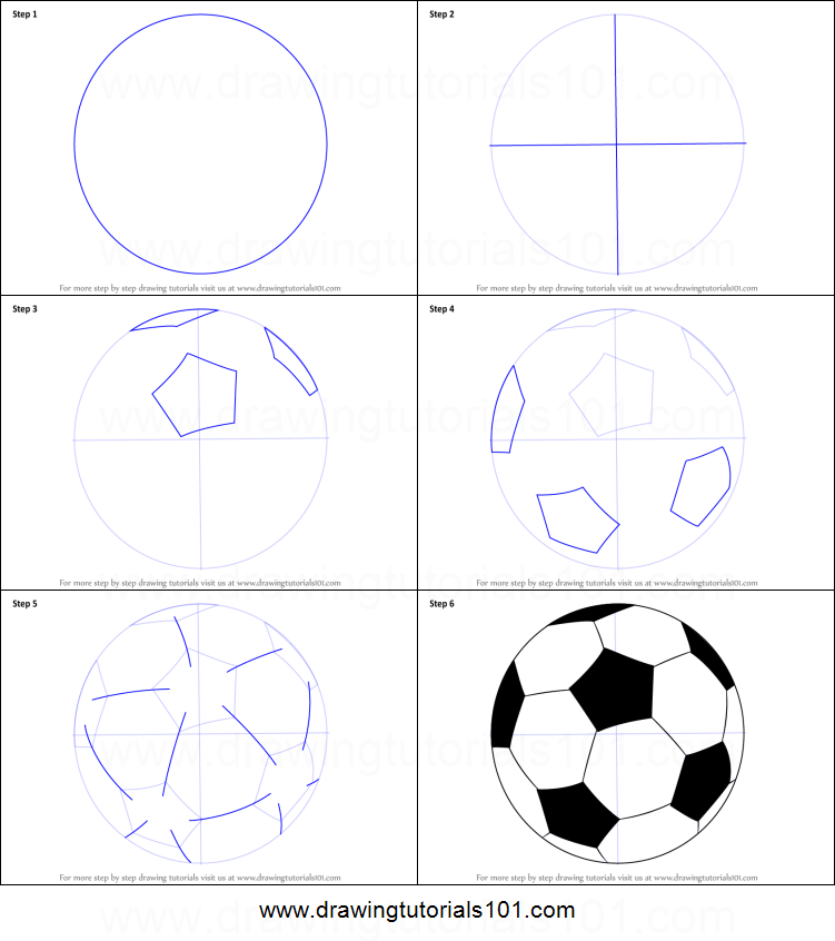 751x846 How To Draw A Football Printable Step - Football Drawing