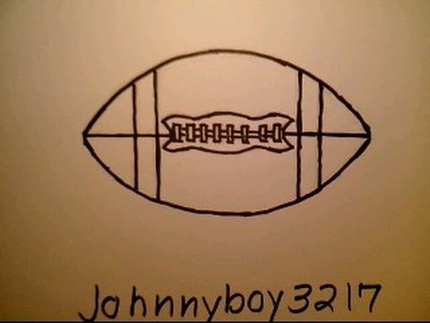 480x360 How To Draw A Football - Football Drawing Easy