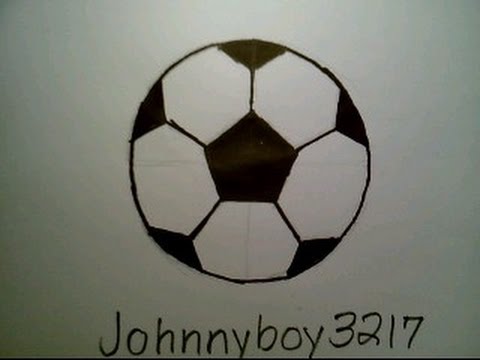 480x360 how to draw a soccer ball como dibujar una pelota de futbol fifa - Football Drawing Easy