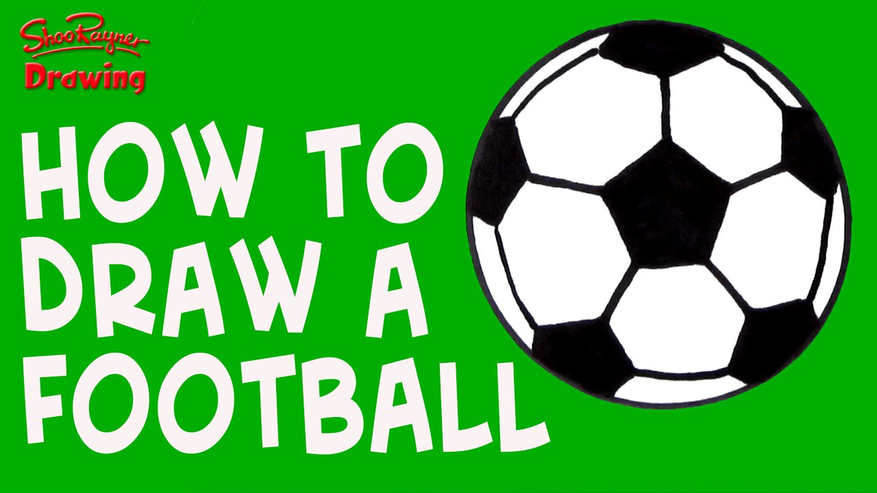 1280x720 How To Draw A Soccer Ball - Football Drawing For Kids