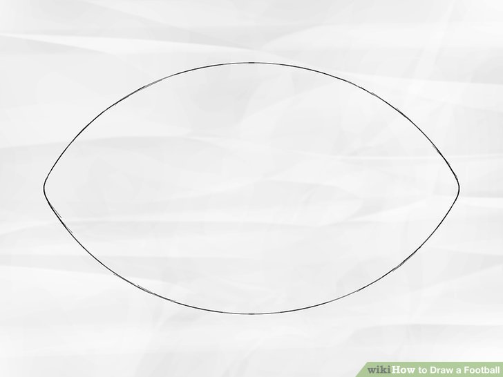 728x546 How To Draw A Football Steps - Football Drawing Pictures