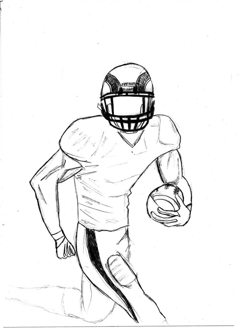 762x1049 Football Drawing Sketch For Free Download - Football Drawing Pictures