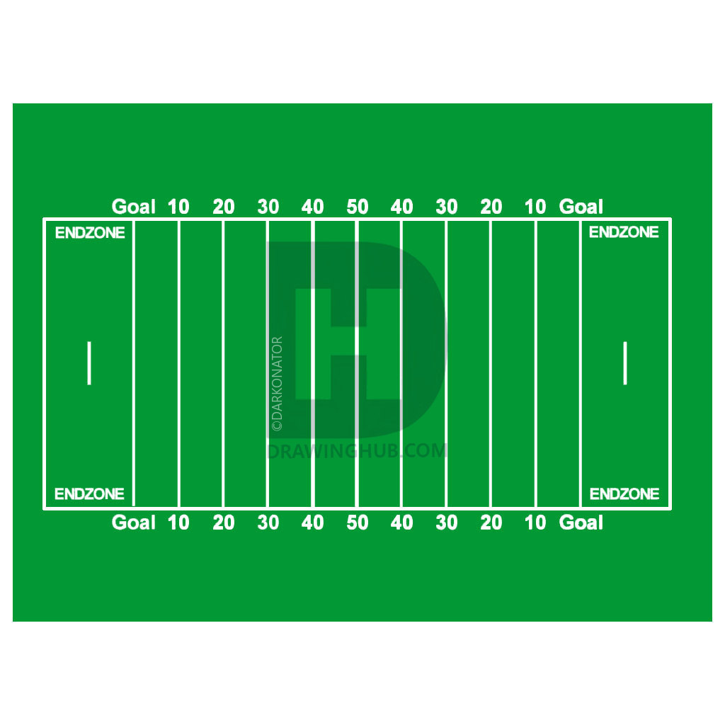1024x1024 How To Draw A Football Field, Step - Football Drawing Step By Step