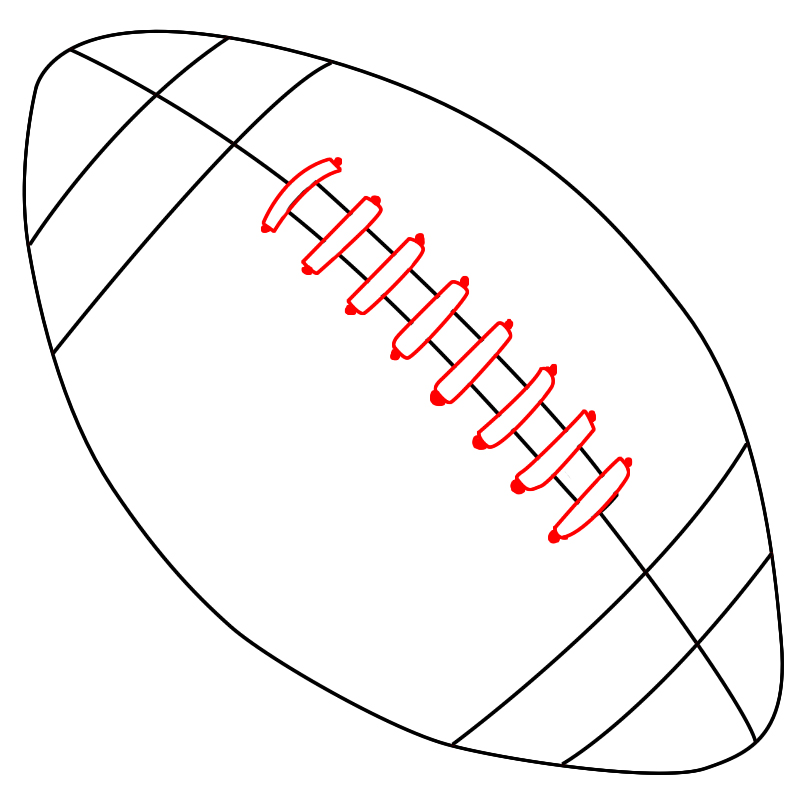 800x800 How To Draw A Football Group With Items - Football Drawing Step By Step