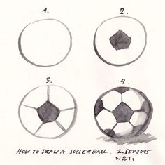 236x235 How To Draw A Soccer Ball Step - Football Drawing Step By Step