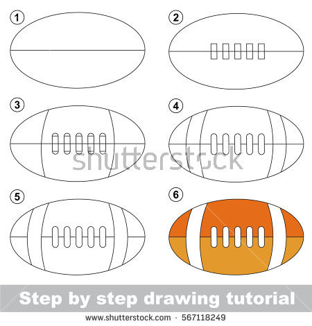 450x470 how to draw a football football drawings step - Football Drawings Images