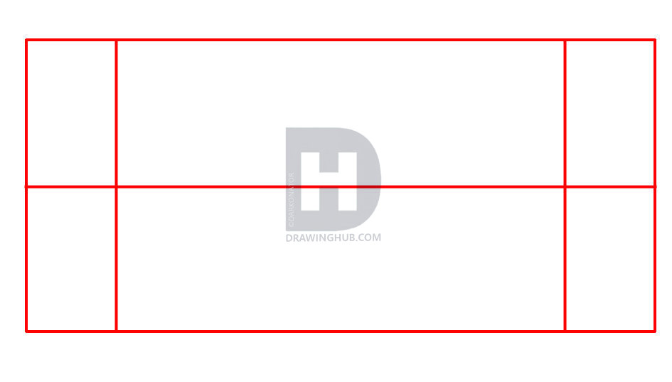 945x537 How To Draw A Football Field, Step - Football Field Drawing