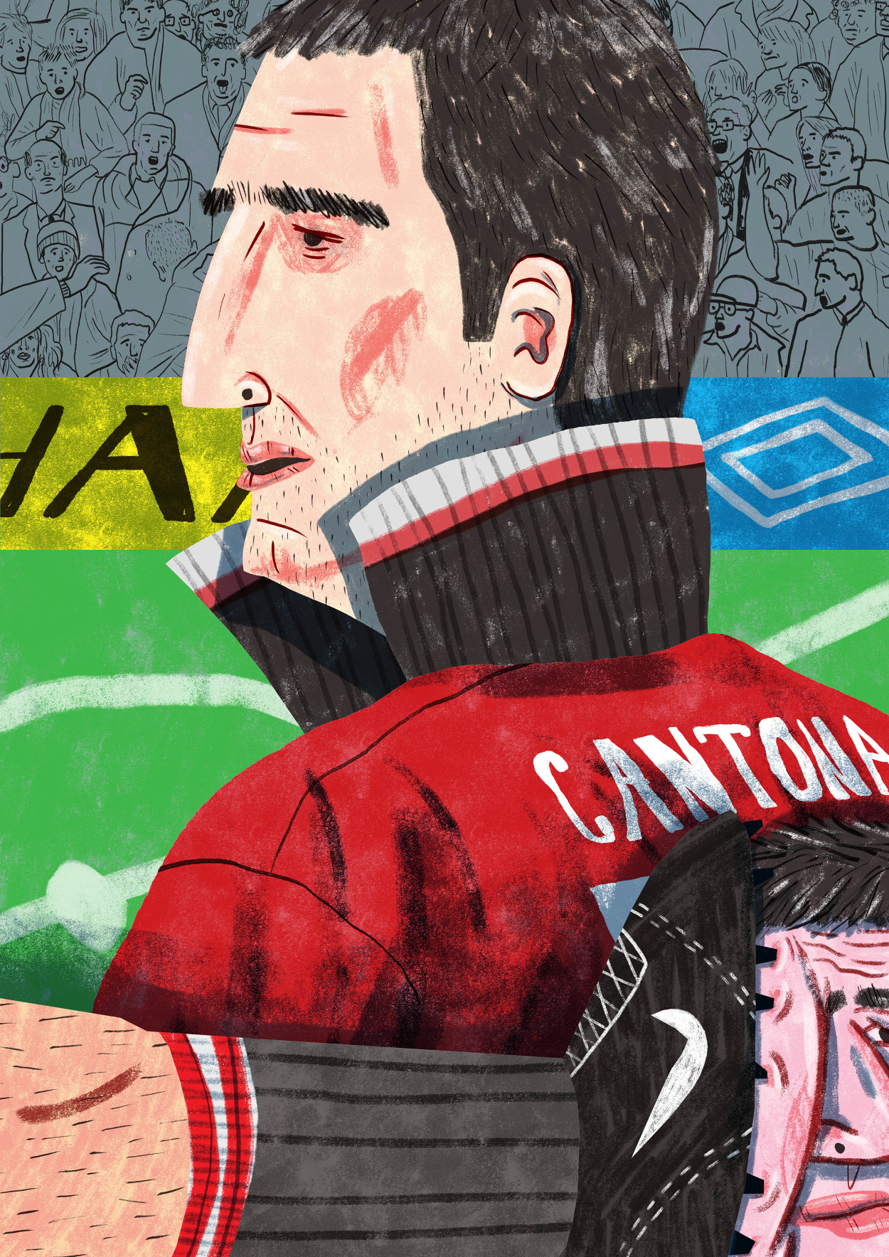 1250x1767 daryl rainbow talks drawing footballers' infamous sides - Football Game Drawing