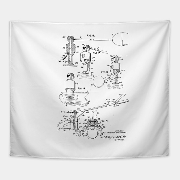 630x630 Football Game Table Vintage Patent Hand Drawing - Football Game Drawing