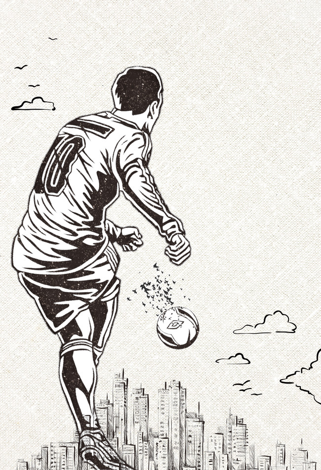 650x951 Football Posters Background, Football, Game, Propaganda Background - Football Game Drawing