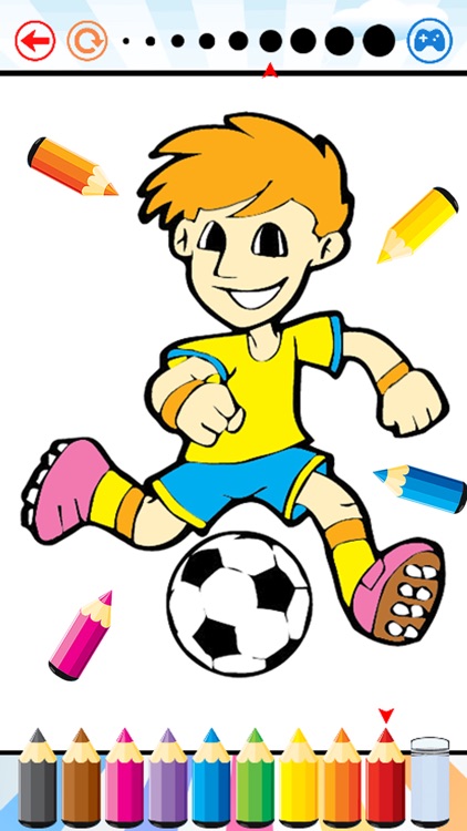 422x750 Soccer Football Coloring Book - Football Game Drawing