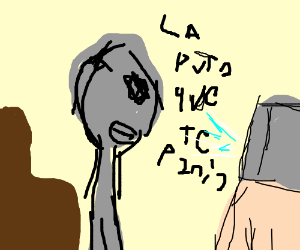 300x250 Sports Fan Watching Invisable Football Game - Football Game Drawing