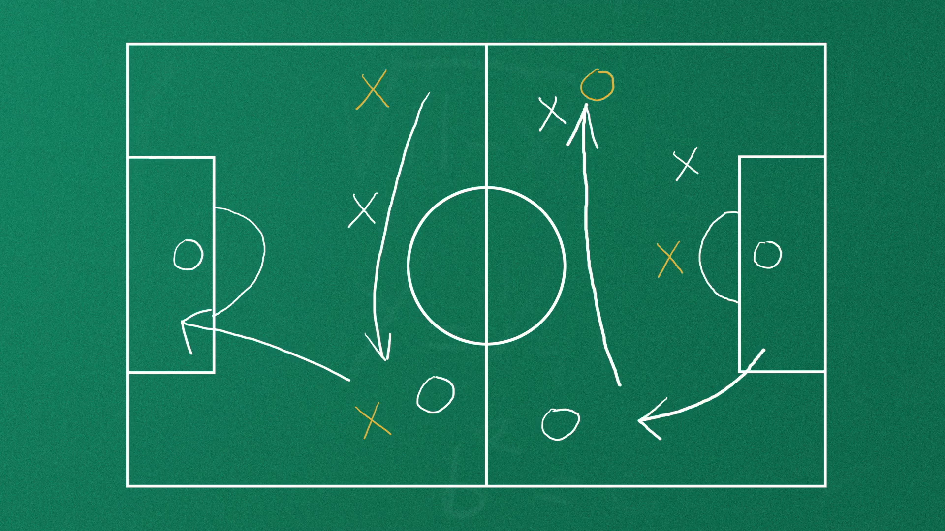 1920x1080 animation of realistic blackboard drawing a soccer or football - Football Game Drawing