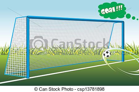 450x297 football goal banner for design vector illustration - Football Goal Drawing